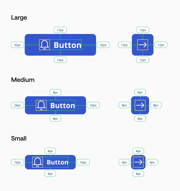 Icons in Buttons Examples